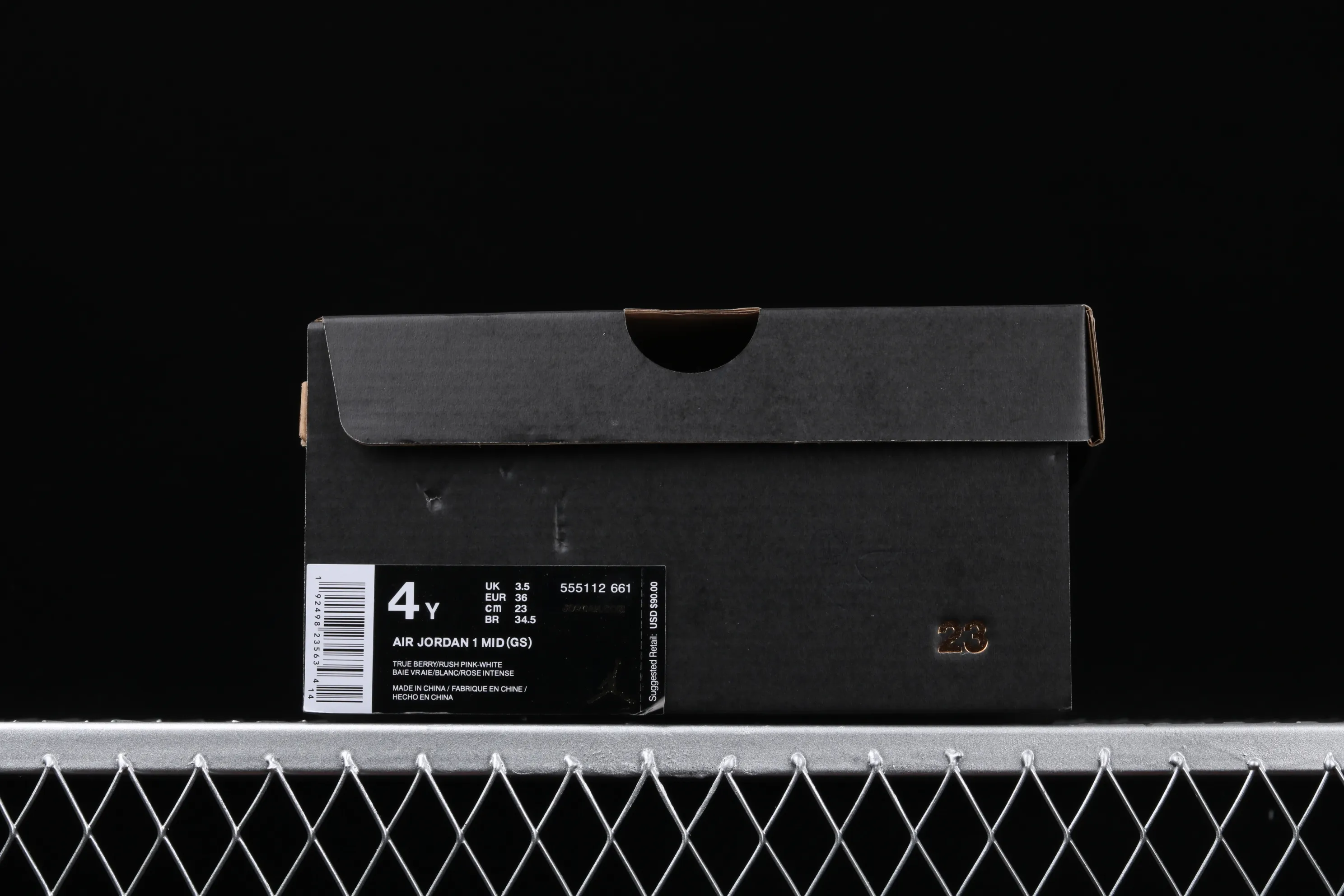 All Categories Air Jordan Jordan Series Basketball Shoes Air Jordan 1 Mid Air Jordan 1 Mid GS White Purple Buckle Broken China Full First Layer Authentic Standard 555112-661